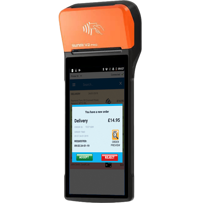 PrinterCo free SUNMI V2 PRO Orders Arrive